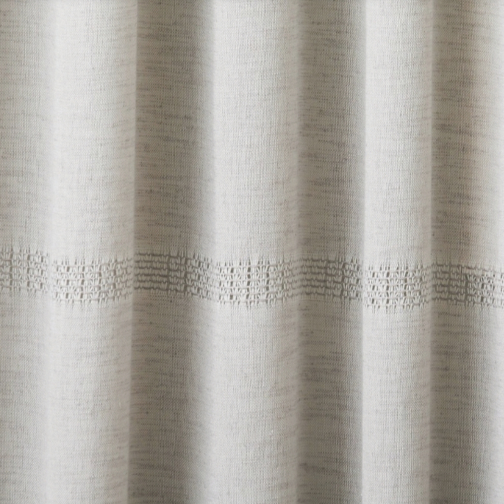 Hearth and hand lace insert curtain panel grey - Picture 3 of 4